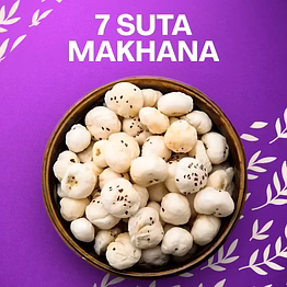 lalita organics premium 7 suta makhana (fox nuts/lotus seeds)