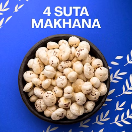 premium 4 suta makhana (fox nuts/lotus seeds)