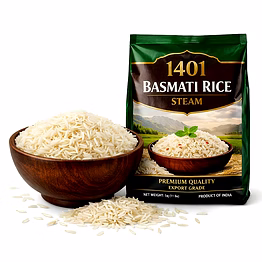 1401 basmati rice steam