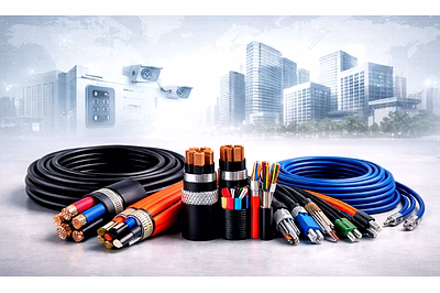 High-quality control, data, and fire-resistant cables for BMS and security systems in modern buildin