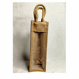 corchorus customizable natural jute wine bag for global buyers & importers – sustainable & reusable