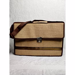 corchorus customizable natural jute office laptop bag for global buyers & importers – sustainable & reusable