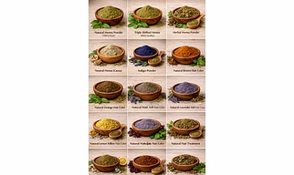 Chemical base henna hair powder