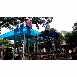 laminated toughened glass canopies