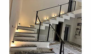 Toughened Glass Railings Stainless steel or Aluminium