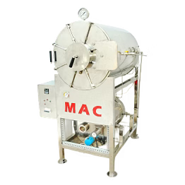 mac horizontal cylindrical autoclave (double walled - external boiler)