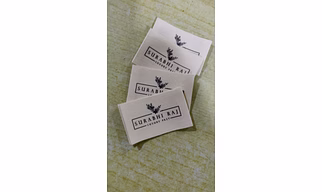 Organic printed labels for clothing