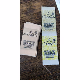 wash care label
