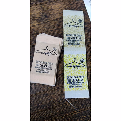 wash care label