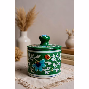 Emerald Blossom Jar