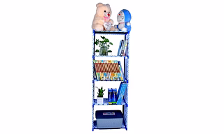 Bookshelf  Cabinet Shelves (Blue) (Metal)