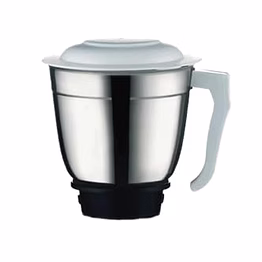 bajaj dry jar assembly for gx7 mixer grinder – original spare jar with blade & lid | stainless steel | genuine replacement accessory (941865)