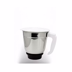 Bajaj Original 1 Litre Dry Jar Assembly for FX11 Food Processor | Genuine Stainless Steel Spare Jar | Compatible with FX11 & Similar Models