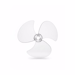 Bajaj ALL MD Fan Blade 16 Inch / 400 mm – Transparent White | Universal Replacement Blade for Table, Wall & Pedestal Fans | 8 mm Centre Hole | Plastic Material