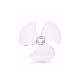Bajaj ALL MD Fan Blade 16 Inch / 400 mm – Transparent White | Universal Replacement Blade for Table, Wall &amp; Pedestal Fans | 8 mm Centre Hole | Plastic Material
