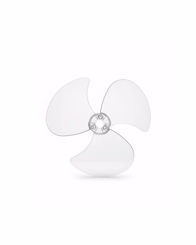 Bajaj ALL MD Fan Blade 16 Inch / 400 mm – Transparent White | Universal Replacement Blade for Table, Wall &amp; Pedestal Fans | 8 mm Centre Hole | Plastic Material-1058937-c353b5e1