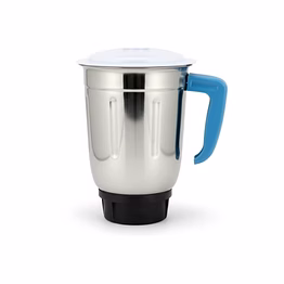 bajaj original 1.2 ltr liquid jar assembly for gx15 mixer grinder | genuine stainless steel spare jar | compatible with gx15 mg & similar models