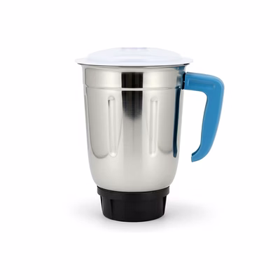 bajaj original 1.2 ltr liquid jar assembly for gx15 mixer grinder | genuine stainless steel spare jar | compatible with gx15 mg & similar models