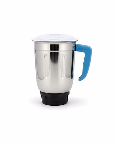 Bajaj Original 1.2 Ltr Liquid Jar Assembly for GX15 Mixer Grinder | Genuine Stainless Steel Spare Jar | Compatible with GX15 MG &amp; Similar Models-1058937-a447928c