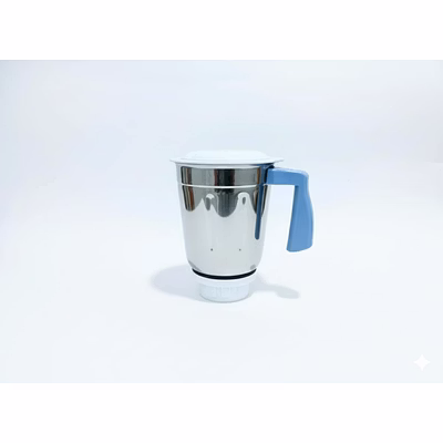 bajaj original 1.2 ltr liquidiser jar assembly for rex dlx mixer grinder | genuine stainless steel spare jar | compatible with rex dlx mg & similar models