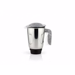 Bajaj Original 1.2 Litre Liquid Jar Assembly for GX1 Black Ninja Series Mixer Grinder | Genuine Stainless Steel Spare Jar | Compatible with GX1 Black Ninja MG & Similar Models