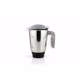 Bajaj Original 1.2 Litre Liquid Jar Assembly for GX1 Black Ninja Series Mixer Grinder | Genuine Stainless Steel Spare Jar | Compatible with GX1 Black Ninja MG &amp; Similar Models