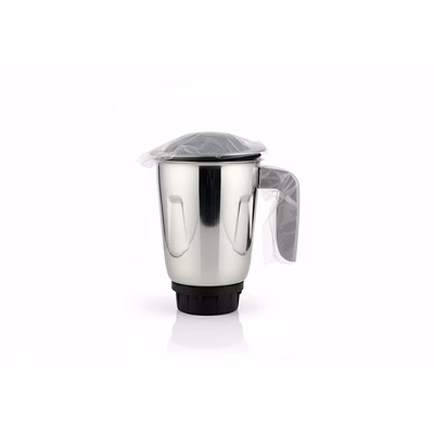 bajaj original 1.2 litre liquid jar assembly for gx1 black ninja series mixer grinder | genuine stainless steel spare jar | compatible with gx1 black ninja mg & similar models
