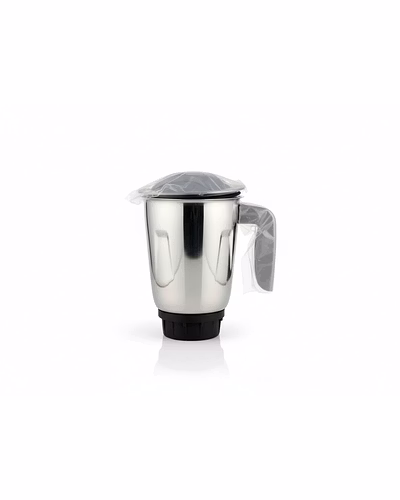 Bajaj Original 1.2 Litre Liquid Jar Assembly for GX1 Black Ninja Series Mixer Grinder | Genuine Stainless Steel Spare Jar | Compatible with GX1 Black Ninja MG &amp; Similar Models-1058937-42849c6e