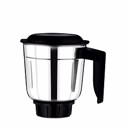 Bajaj Original 1 Litre Dry Jar Assembly for MR Tetragrind 750W Mixer Grinder | Stainless Steel Jar with Handle | Compatible with MR Tetragrind, Classic 750W &amp; Similar Models