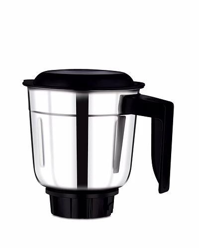 Bajaj Original 1 Litre Dry Jar Assembly for MR Tetragrind 750W Mixer Grinder | Stainless Steel Jar with Handle | Compatible with MR Tetragrind, Classic 750W &amp; Similar Models-1058937-6b2db587