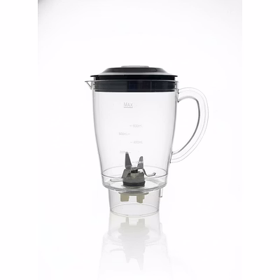 bajaj original 1l liquidising juicer jar for nx01 mg 300w mixer grinder | genuine abs plastic replacement with handle, lid, 4 teeth & 2-slot blade | compatible with nx01