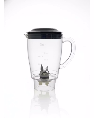 Bajaj Original 1L Liquidising Juicer Jar for NX01 MG 300W Mixer Grinder | Genuine ABS Plastic Replacement with Handle, Lid, 4 Teeth &amp; 2-Slot Blade | Compatible with NX01-1058937-1bfacba8