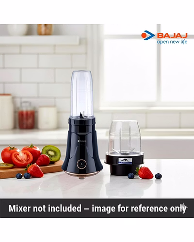 Bajaj Original Mixer Juicer Jar Set – 300ml &amp; 600ml | 2-Piece Replacement Jars with Universal 4-Teeth Coupler, 2-Slot Design | Compatible with NX01-300Watt Mixer Grinder-4