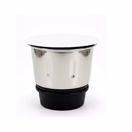 bajaj original 300 ml chutney jar assembly for fx11 food processor | genuine stainless steel spare jar | compatible with fx11 & similar models