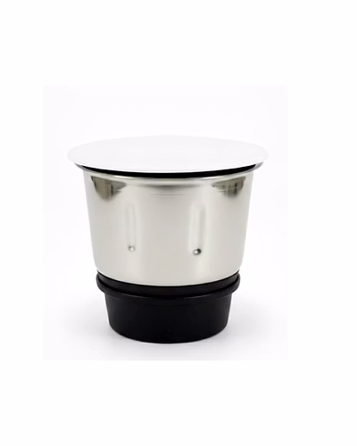 Bajaj Original 300 ml Chutney Jar Assembly for FX11 Food Processor | Genuine Stainless Steel Spare Jar | Compatible with FX11 &amp; Similar Models-941D11