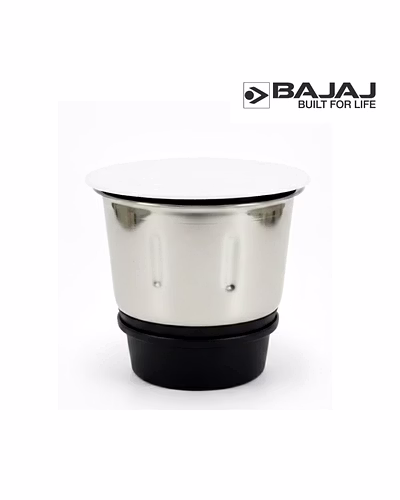 Bajaj Original 300 ml Chutney Jar Assembly for FX11 Food Processor | Genuine Stainless Steel Spare Jar | Compatible with FX11 &amp; Similar Models-2