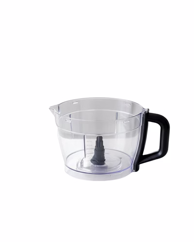 Bajaj Original Food Processor Bowl, Clear with Black Handle, ABS Plastic, Compatible with FX1000 New &amp; Icon DLX Food Processor Models-1058937-e7c5dc82