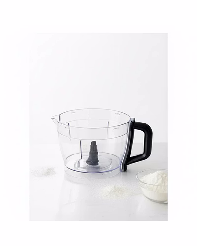 Bajaj Original Food Processor Bowl, Clear with Black Handle, ABS Plastic, Compatible with FX1000 New &amp; Icon DLX Food Processor Models-1