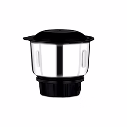 Bajaj 400ml Chutney Jar Assembly for MR Tetragrind 750W Mixer Grinder, Stainless Steel, Black, Compatible with Classic 750W Model