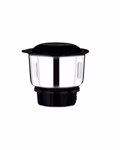 Bajaj 400ml Chutney Jar Assembly for MR Tetragrind 750W Mixer Grinder, Stainless Steel, Black, Compatible with Classic 750W Model-1058937-f5d9fd63
