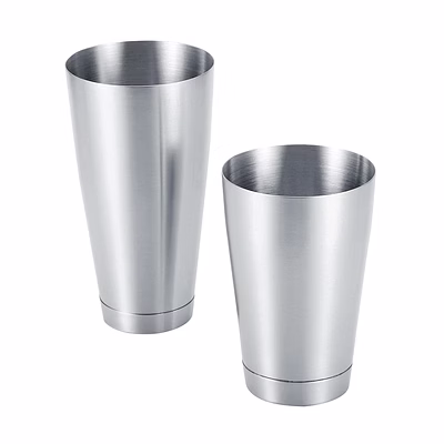 swati professional stainless steel cocktail shaker,/ punjabi lassi water juice milk glass steel big long size/premium mixing glass for bar and home, primary colour pack of 02