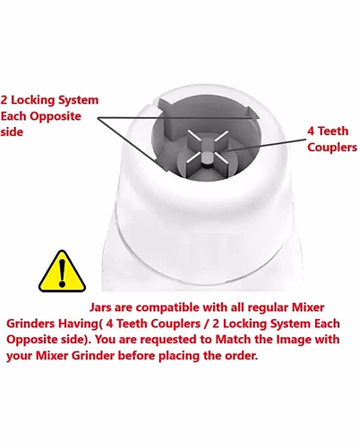 Mexican Blending Blade - Enhance Your Blending Experience with a Versatile Bullet Mixer Juicer Jar (500 ml) Universal 4-Teeth Coupler, 2-Slot Compatible-1