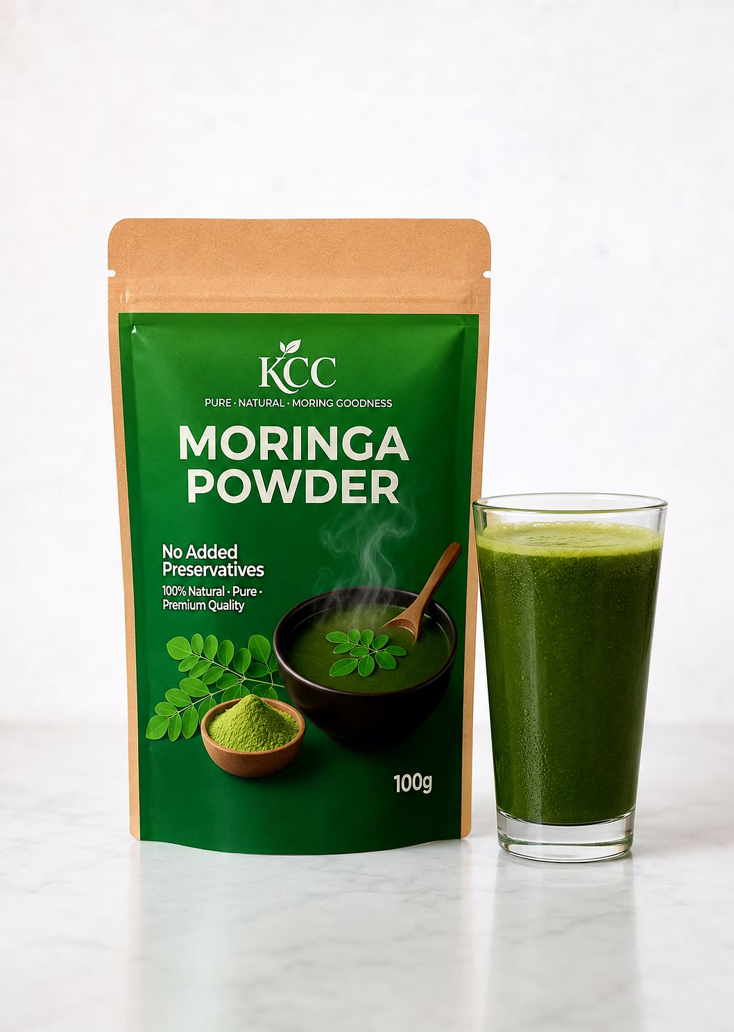 kastturi ccure centrre kcc moringa powder 100g | 100% natural & pure moringa leaf powder | no added preservatives