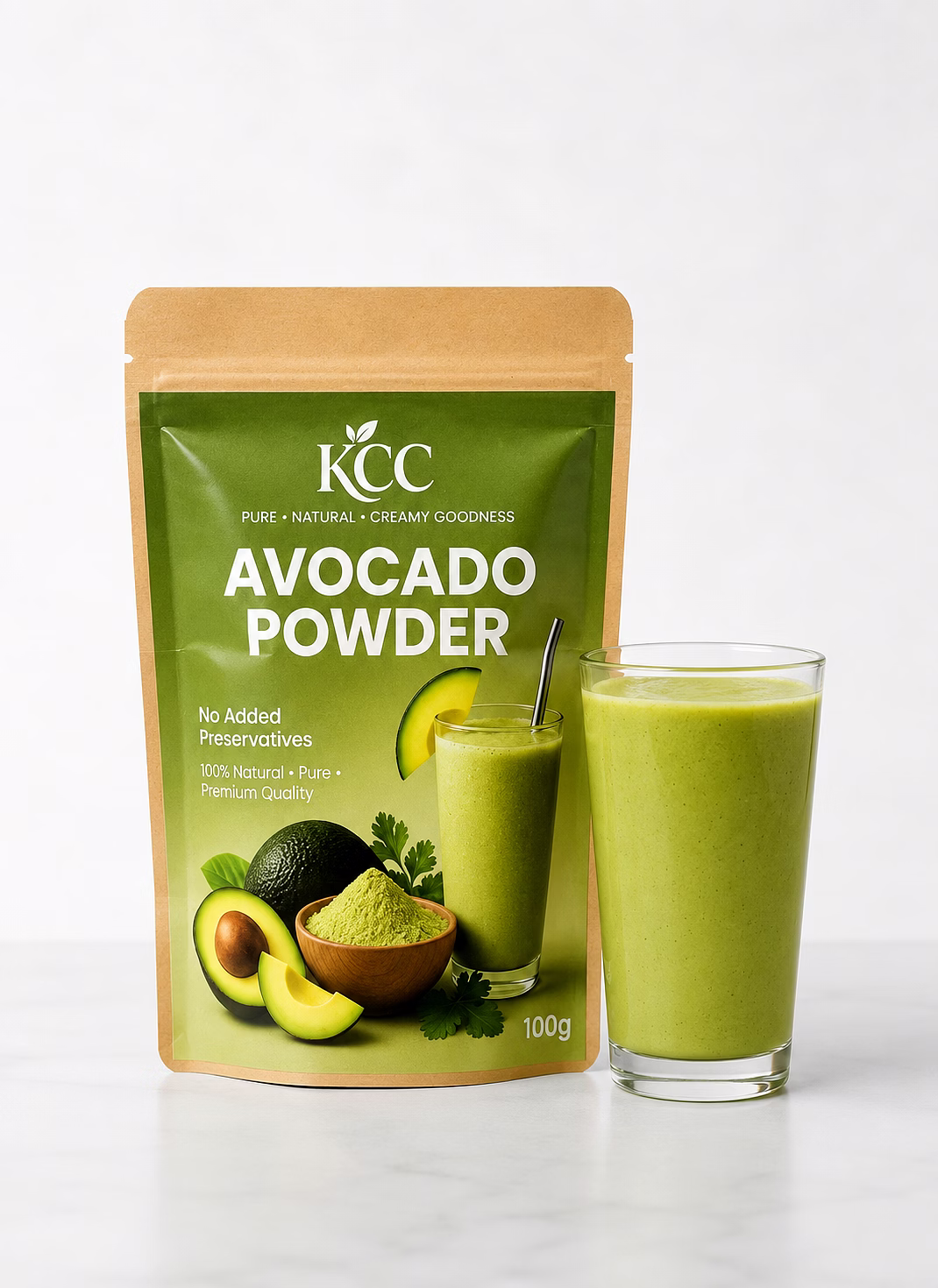 KCC Avocado Powder 100g | 100% Natural Avocado Fruit Powder | No Added Preservatives image 1