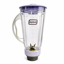 mexican mixer juicer jar 2.5l | transparent abs plastic | universal 4-teeth coupler | 2-slot compatible