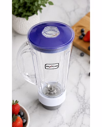 Mexican Mixer Juicer Jar 2.5L | Transparent ABS Plastic | Universal 4-Teeth Coupler | 2-Slot Compatible-2