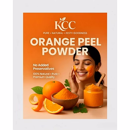 kastturi ccure centrre kcc orange peel powder 100g | 100% natural orange peel powder for face pack, skin care & diy beauty use | no added preservatives
