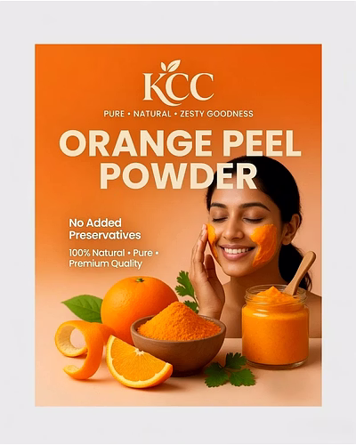 KCC Orange Peel Powder 100g | 100% Natural Orange Peel Powder for Face Pack, Skin Care &amp; DIY Beauty Use | No Added Preservatives-kk-op01