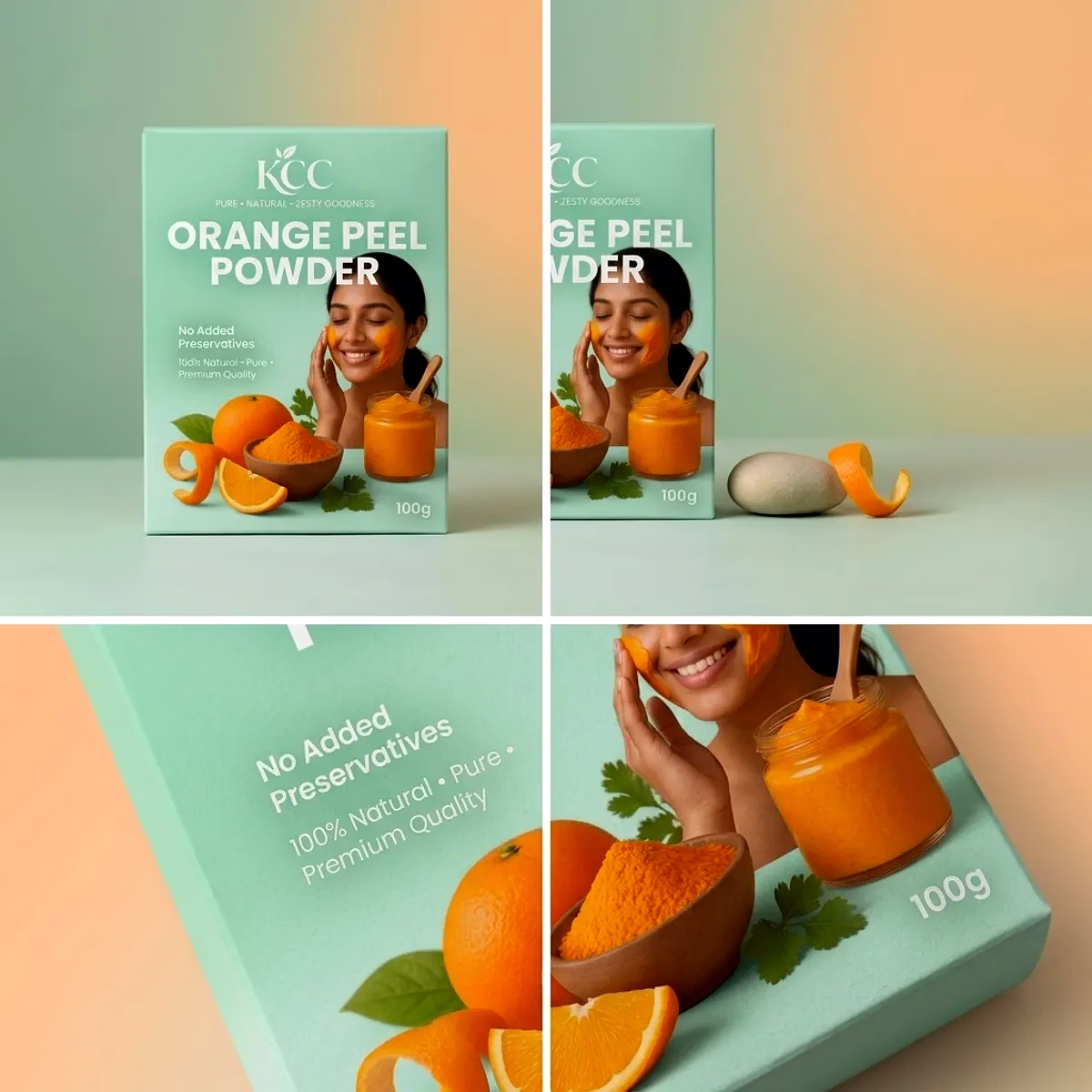 KCC Orange Peel Powder 100g | 100% Natural Orange Peel Powder for Face Pack, Skin Care & DIY Beauty Use | No Added Preservatives image 2