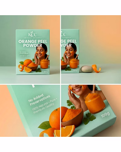 KCC Orange Peel Powder 100g | 100% Natural Orange Peel Powder for Face Pack, Skin Care &amp; DIY Beauty Use | No Added Preservatives-1